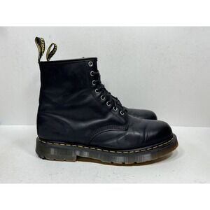 Dr. Martens Doc 1460 Wintergrip 24039 Black Snowplow Leather Combat Boots Men 12